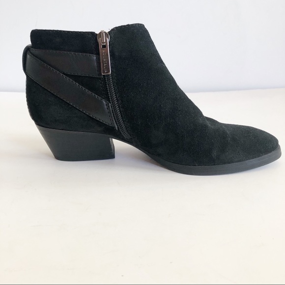 Aquatalia Farin Black Suede Weatherproof Bootie Size 5.5 - Picture 4 of 14
